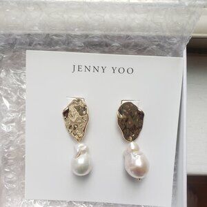 NWT Jenny Yoo Galilea Gold Bridal Earrings